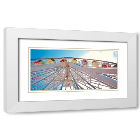 Carnival Fun II White Modern Wood Framed Art Print with Double Matting by Singleton, Ashley