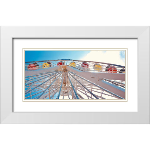 Carnival Fun II White Modern Wood Framed Art Print with Double Matting by Singleton, Ashley