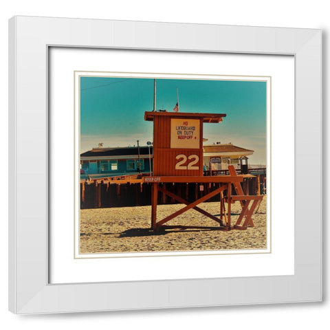 Guard Shack 22 White Modern Wood Framed Art Print with Double Matting by Singleton, Ashley