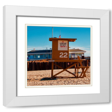 Guard Shack 22 II White Modern Wood Framed Art Print with Double Matting by Singleton, Ashley