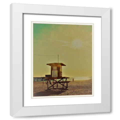 Guard Shack 22 III White Modern Wood Framed Art Print with Double Matting by Singleton, Ashley