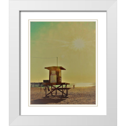 Guard Shack 22 III White Modern Wood Framed Art Print with Double Matting by Singleton, Ashley