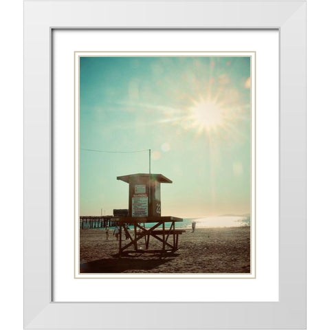 Guard Shack 22 IV White Modern Wood Framed Art Print with Double Matting by Singleton, Ashley