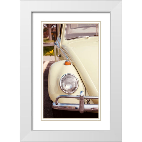 Retro Ride White Modern Wood Framed Art Print with Double Matting by Singleton, Ashley
