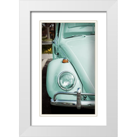 Retro Ride III White Modern Wood Framed Art Print with Double Matting by Singleton, Ashley