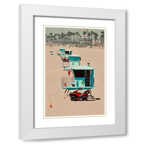 Towers White Modern Wood Framed Art Print with Double Matting by Singleton, Ashley