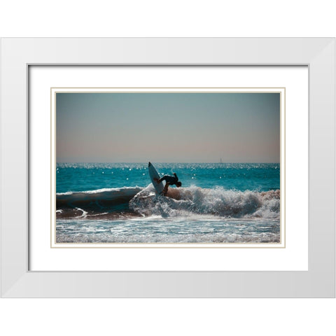 Hang Three White Modern Wood Framed Art Print with Double Matting by Singleton, Ashley