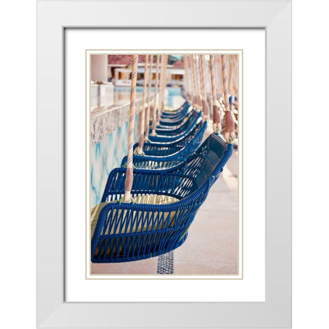 Swingers White Modern Wood Framed Art Print with Double Matting by Singleton, Ashley