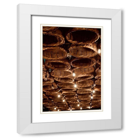 Bulbs and Baskets White Modern Wood Framed Art Print with Double Matting by Singleton, Ashley