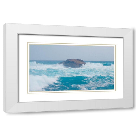 Island White Modern Wood Framed Art Print with Double Matting by Singleton, Ashley