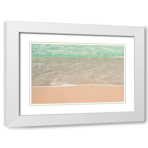 Sea Green White Modern Wood Framed Art Print with Double Matting by Singleton, Ashley
