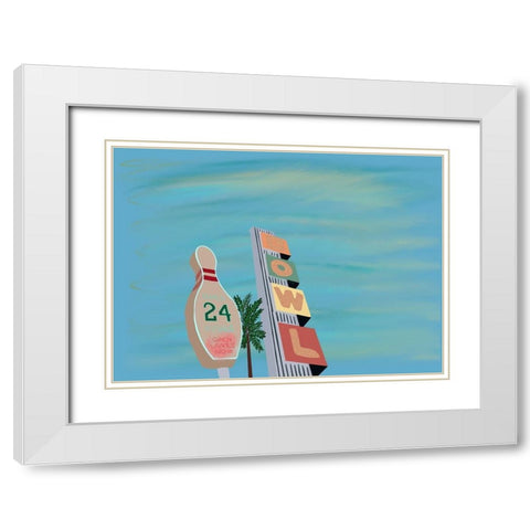 Bowl White Modern Wood Framed Art Print with Double Matting by Singleton, Ashley