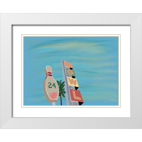 Bowl White Modern Wood Framed Art Print with Double Matting by Singleton, Ashley