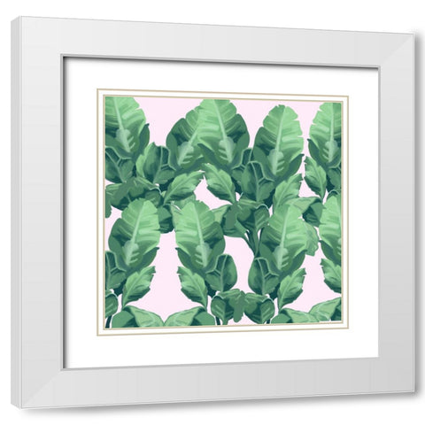 Side Pink II White Modern Wood Framed Art Print with Double Matting by Singleton, Ashley