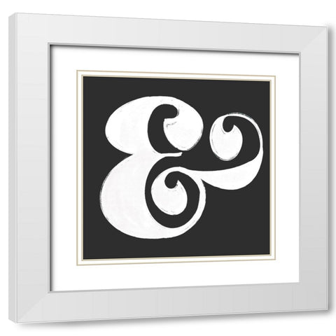 Ampersand White Modern Wood Framed Art Print with Double Matting by Singleton, Ashley