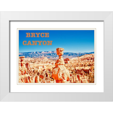 Bryce Canyon White Modern Wood Framed Art Print with Double Matting by Singleton, Ashley