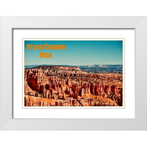 Bryce Canyon White Modern Wood Framed Art Print with Double Matting by Singleton, Ashley