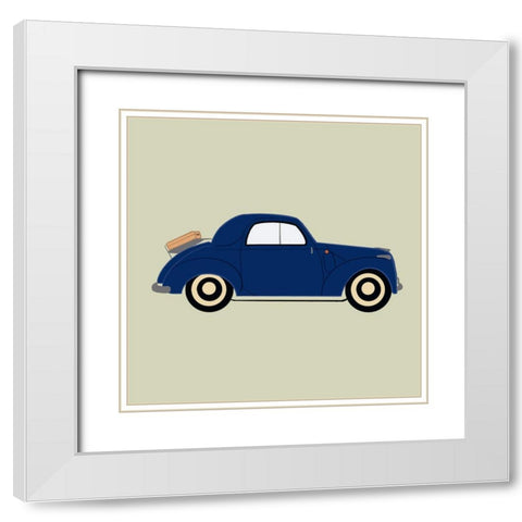 Royal White Modern Wood Framed Art Print with Double Matting by Singleton, Ashley