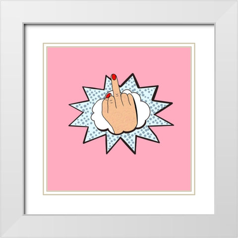 The Bird White Modern Wood Framed Art Print with Double Matting by Singleton, Ashley