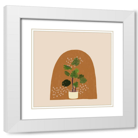 Planter White Modern Wood Framed Art Print with Double Matting by Singleton, Ashley