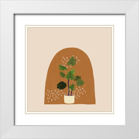 Planter White Modern Wood Framed Art Print with Double Matting by Singleton, Ashley