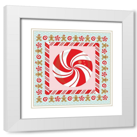 Be Sweet VII White Modern Wood Framed Art Print with Double Matting by ND Art and Design