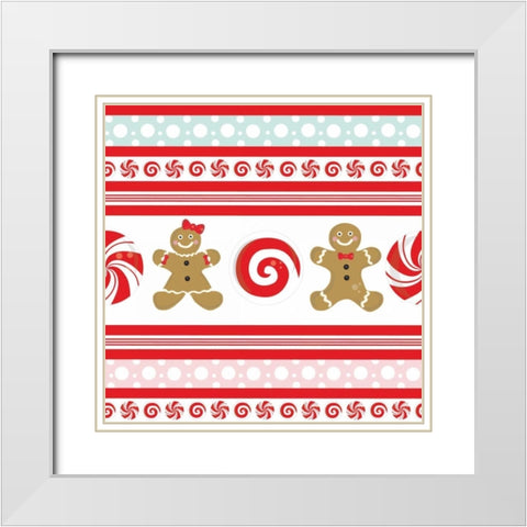 Be Sweet VIII White Modern Wood Framed Art Print with Double Matting by ND Art and Design