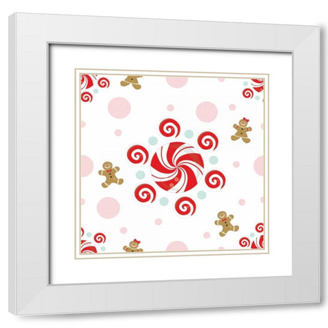 Be Sweet XII White Modern Wood Framed Art Print with Double Matting by ND Art and Design