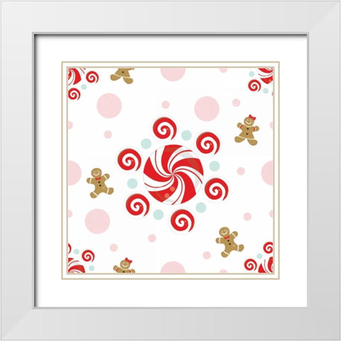 Be Sweet XII White Modern Wood Framed Art Print with Double Matting by ND Art and Design
