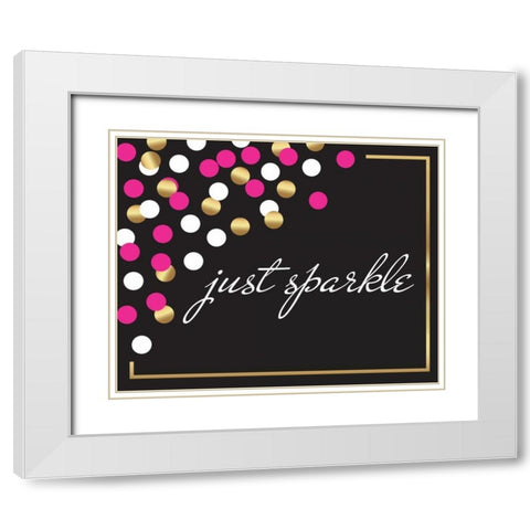 Trendy II White Modern Wood Framed Art Print with Double Matting by ND Art and Design