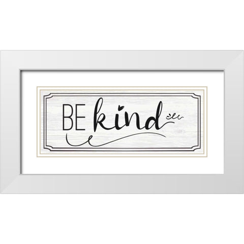 Words I White Modern Wood Framed Art Print with Double Matting by ND Art and Design