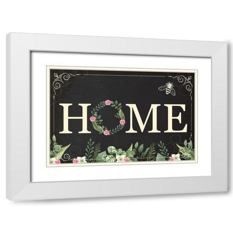 Home White Modern Wood Framed Art Print with Double Matting by ND Art
