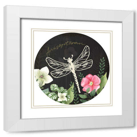 Spring Plate II White Modern Wood Framed Art Print with Double Matting by ND Art