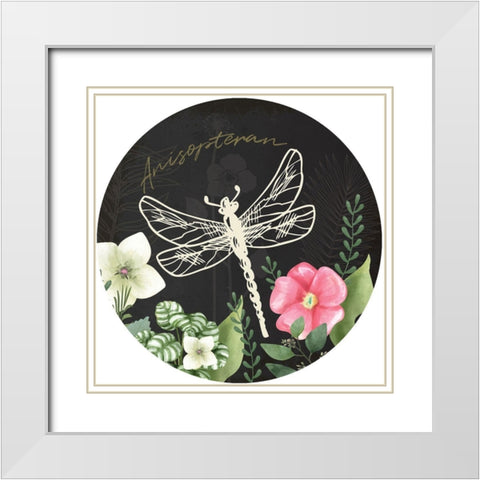 Spring Plate II White Modern Wood Framed Art Print with Double Matting by ND Art