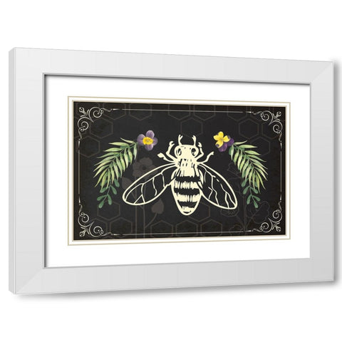 Botany Art IV White Modern Wood Framed Art Print with Double Matting by ND Art