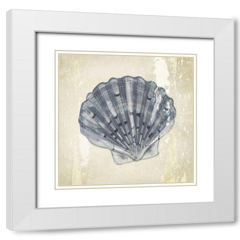 Coastal I White Modern Wood Framed Art Print with Double Matting by ND Art