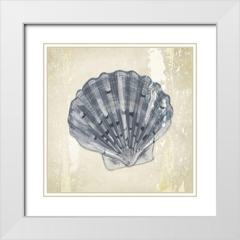 Coastal I White Modern Wood Framed Art Print with Double Matting by ND Art