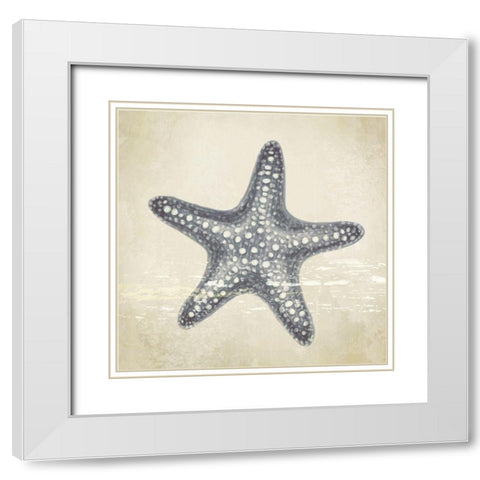 Coastal III White Modern Wood Framed Art Print with Double Matting by ND Art