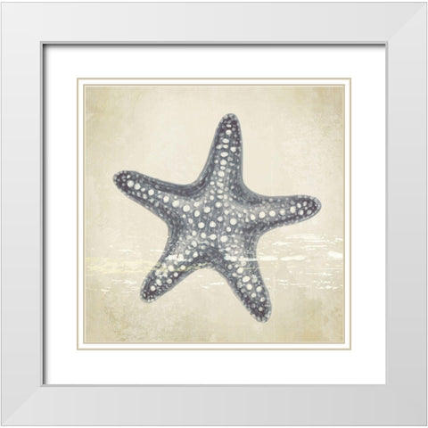 Coastal III White Modern Wood Framed Art Print with Double Matting by ND Art