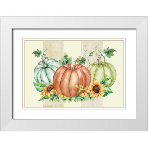 Harvest White Modern Wood Framed Art Print with Double Matting by ND Art