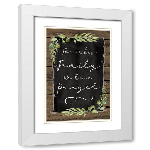 We Have Prayed White Modern Wood Framed Art Print with Double Matting by ND Art