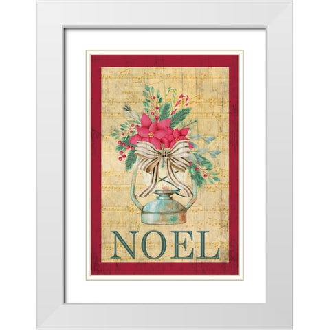 Noel White Modern Wood Framed Art Print with Double Matting by ND Art