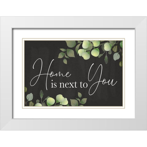 Next to You White Modern Wood Framed Art Print with Double Matting by ND Art