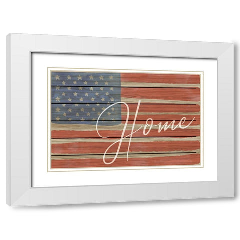 Home White Modern Wood Framed Art Print with Double Matting by ND Art