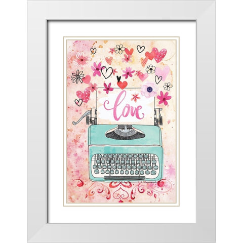 My Type White Modern Wood Framed Art Print with Double Matting by ND Art