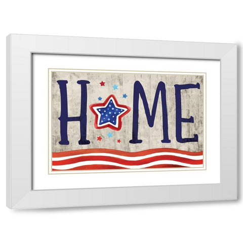 Home White Modern Wood Framed Art Print with Double Matting by ND Art