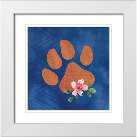 Brave Bear III White Modern Wood Framed Art Print with Double Matting by ND Art