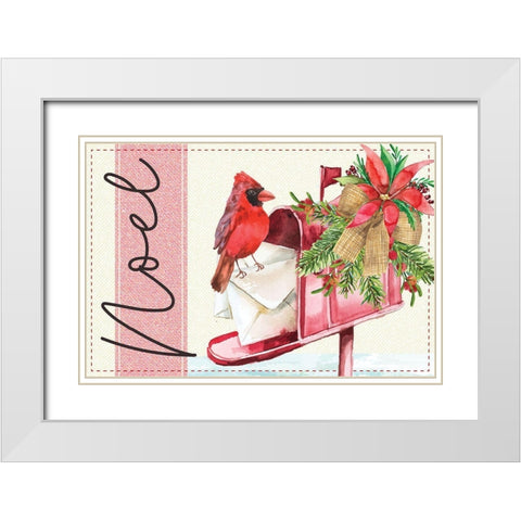 Noel White Modern Wood Framed Art Print with Double Matting by ND Art