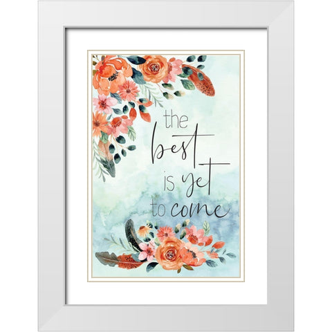 The Best White Modern Wood Framed Art Print with Double Matting by ND Art