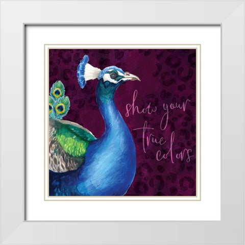 True Colors White Modern Wood Framed Art Print with Double Matting by ND Art